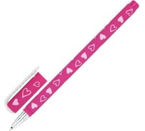 Шариковая ручка BRAUBERG SOFT TOUCH STICK FRESH ZONE HEARTS синяя, мягкое покрытие, ассорти, 0.7 мм 143700