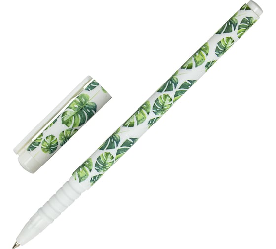 Шариковая ручка BRAUBERG SOFT TOUCH GRIP TROPIC синяя, мягкое покрытие, узел 0.7 мм 143719