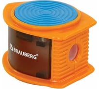 Точилка BRAUBERG Flash с контейнером, пластиковая, корпус ассорти 228472