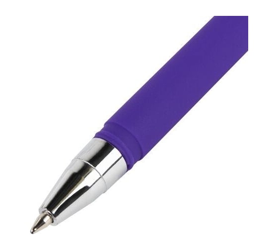 Шариковая ручка BRAUBERG SOFT TOUCH STICK NEON синяя, мягкое покрытие, ассорти, узел 0.7 мм 143697