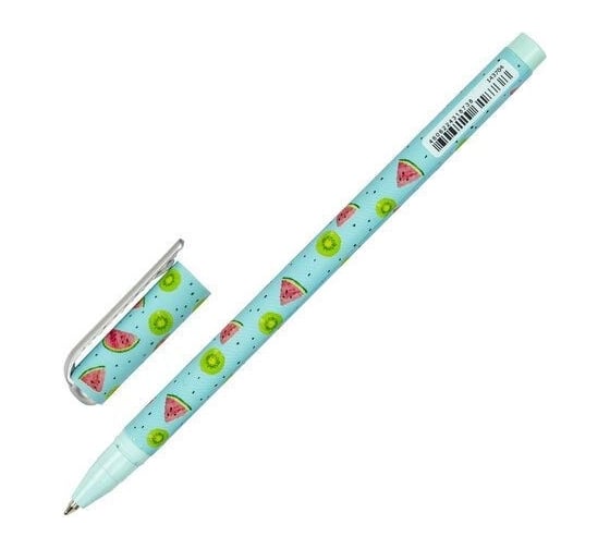 Шариковая ручка BRAUBERG SOFT TOUCH STICK JUICY FRUIT синяя, мягкое покрытие, узел 0.7 мм 143704