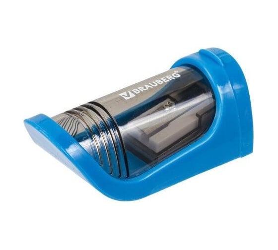 Точилка BRAUBERG Sharp с контейнером, пластиковая, корпус ассорти 228462