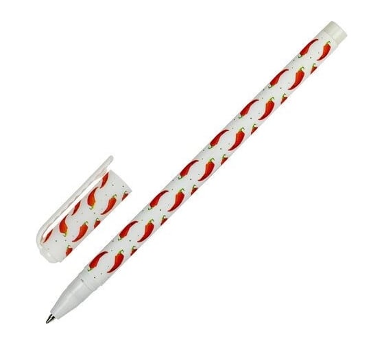 Шариковая ручка BRAUBERG SOFT TOUCH STICK CHILI PEPPER синяя, мягкое покрытие, узел 0.7 мм 143708