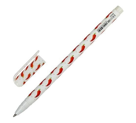 Шариковая ручка BRAUBERG SOFT TOUCH STICK CHILI PEPPER синяя, мягкое покрытие, узел 0.7 мм 143708
