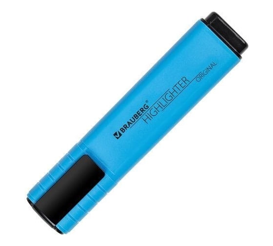 Текстовыделитель BRAUBERG ORIGINAL NEON голубой, линия 1-5 мм 152214