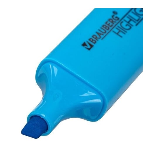 Текстовыделитель BRAUBERG ORIGINAL NEON голубой, линия 1-5 мм 152214