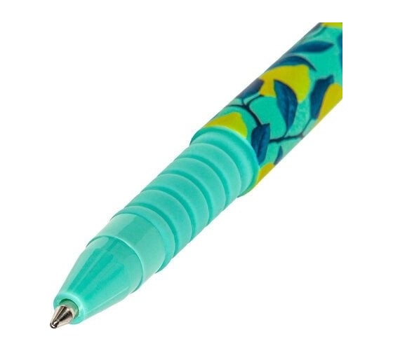 Шариковая ручка BRAUBERG SOFT TOUCH GRIP CITRUS синяя, мягкое покрытие, узел 0.7 мм 143717