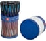 Шариковая ручка BRAUBERG SOFT TOUCH GRIP NEON ZEBRA синяя, мягкое покрытие, узел 0.7 мм 143721 9