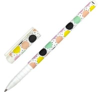 Шариковая ручка BRAUBERG SOFT TOUCH GRIP DOTS синяя, мягкое покрытие, ассорти, узел 0.7 мм 143722