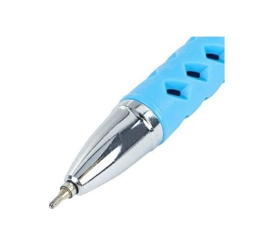 Шариковая ручка BRAUBERG Orient Color масляная, синяя, корпус ассорти, в дисплее, 0.35 мм 143001