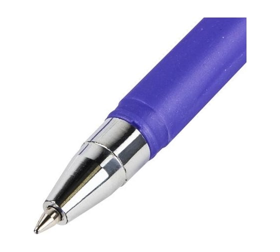 Шариковая ручка BRAUBERG SOFT TOUCH STICK METALLIC синяя, мягкое покрытие, ассорти, 0.7 мм 143699