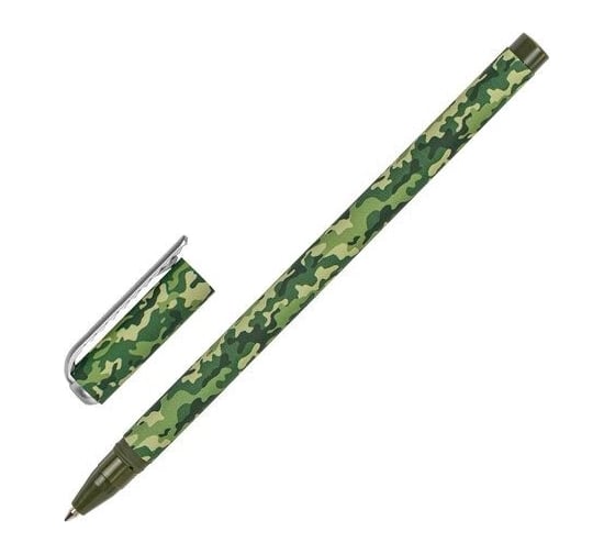 Шариковая ручка BRAUBERG SOFT TOUCH STICK KHAKI синяя, мягкое покрытие, узел 0.7 мм 143703