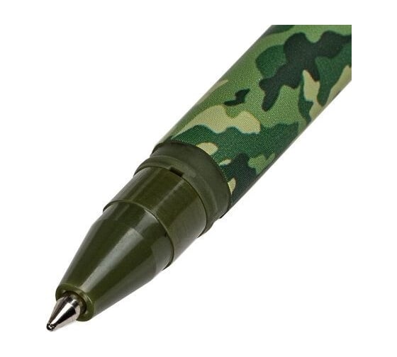 Шариковая ручка BRAUBERG SOFT TOUCH STICK KHAKI синяя, мягкое покрытие, узел 0.7 мм 143703