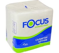 Бумажная салфетка Focus белая 24x24 см 1 слой 100 шт в упаковке 24 Н-5053498n