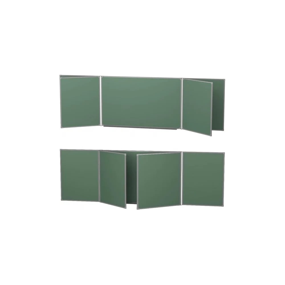 Пятиэлементная магнитно-меловая доска BoardSYS 100x300, в металлическом ...