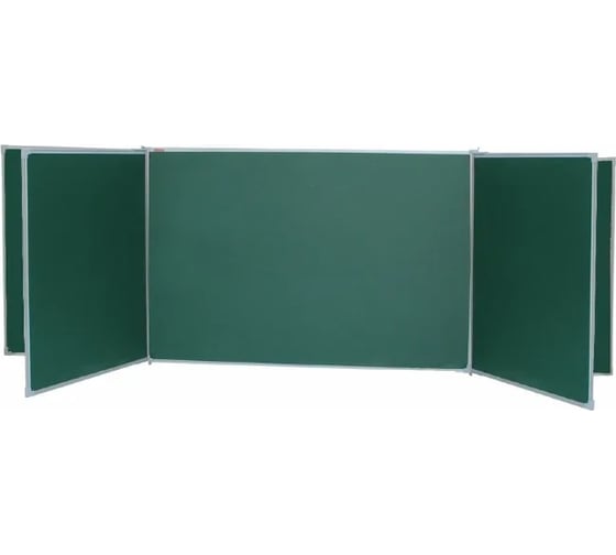 Пятиэлементная магнитно-меловая доска BoardSYS 120x300, в металлическом профиле 30ПЭ1*300М