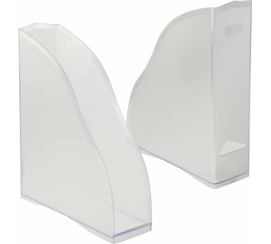 Вертикальный лоток для бумаг BRAUBERG Cosmo 260х85х315 мм, прозрачный 237008