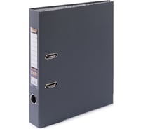 Папка-регистратор Expert Complete Premier PVC, металлический уголок, 50 мм A4 арочный механизм серый 10 шт в упаковке 604856