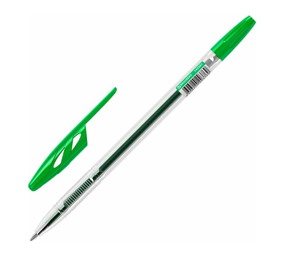 Шариковая ручка BRAUBERG Ultra зеленая, узел 1 мм 143561