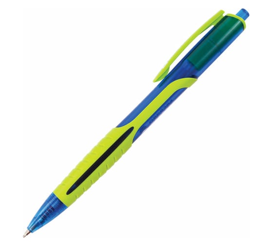 Автоматическая масляная шариковая ручка BRAUBERG Phantom color синяя, узел 0,7 мм, линия письма 0,35 мм 142938