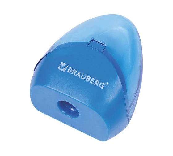 Точилка BRAUBERG Bell с контейнером, пластиковая, конусообразная, цвет корпуса ассорти 226937