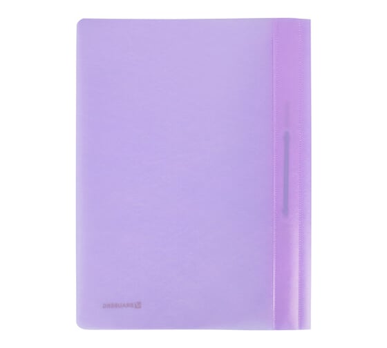 Пластиковый скоросшиватель BRAUBERG Pastel А4, 130/180 мкм, лиловый 270456
