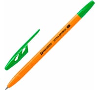 Шариковая ручка BRAUBERG Ultra Orange зеленая, узел 0,7 мм 143565