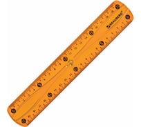 Пластиковая линейка BRAUBERG Flex гибкая, 20 см, ассорти, европодвес 210674