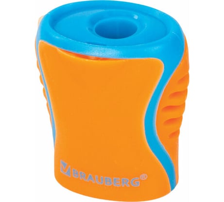 Точилка Mix BRAUBERG, с контейнером, пластиковая, корпус ассорти 36 шт 228448