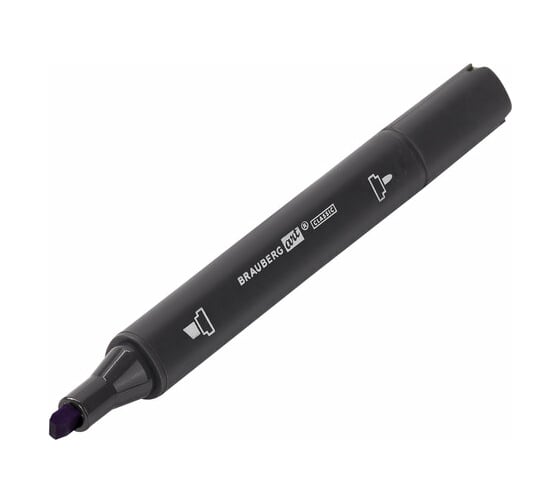 Двусторонний маркер для скетчинга BRAUBERG Art Classic 1-6 мм, баклажановый R807 151872