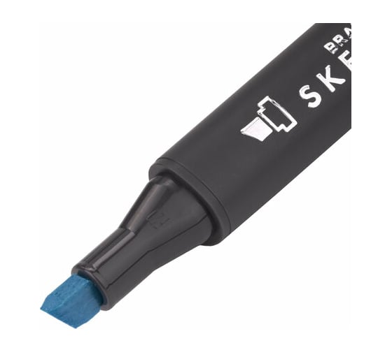Двусторонний маркер для скетчинга BRAUBERG Art Classic 1-6 мм, серо-голубой 3 BG03 151881