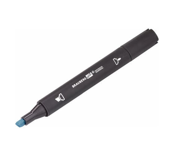 Двусторонний маркер для скетчинга BRAUBERG Art Classic 1-6 мм, серо-голубой 3 BG03 151881