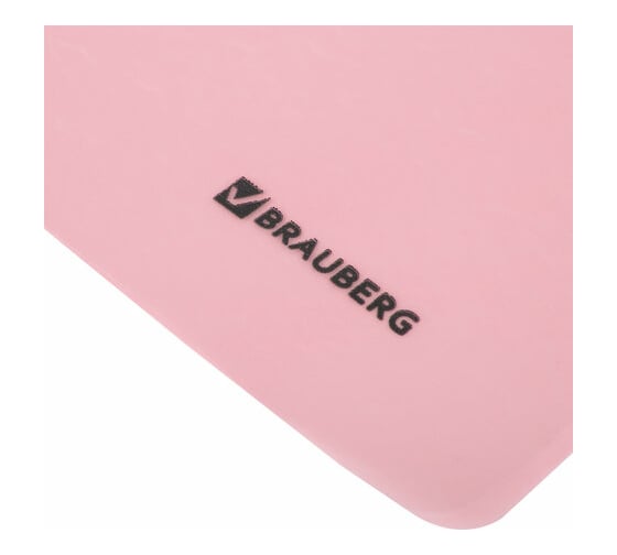 Пластиковый скоросшиватель BRAUBERG Pastel А4, 130/180 мкм, персиковый 270457