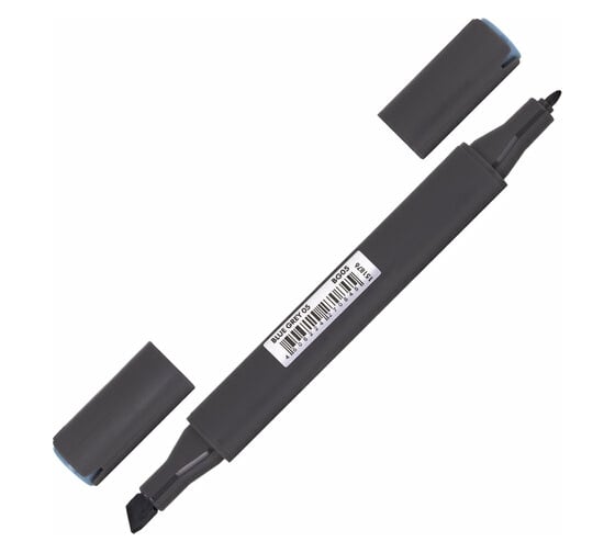 Двусторонний маркер для скетчинга BRAUBERG Art Classic 1-6 мм, серо-голубой 5 BG05 151876 1