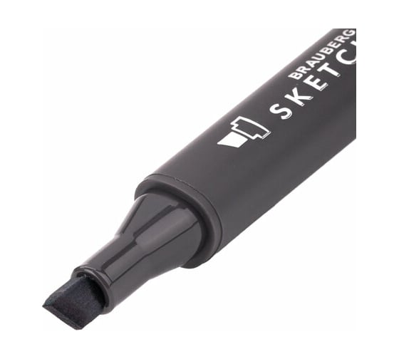 Двусторонний маркер для скетчинга BRAUBERG Art Classic 1-6 мм, серо-голубой 5 BG05 151876