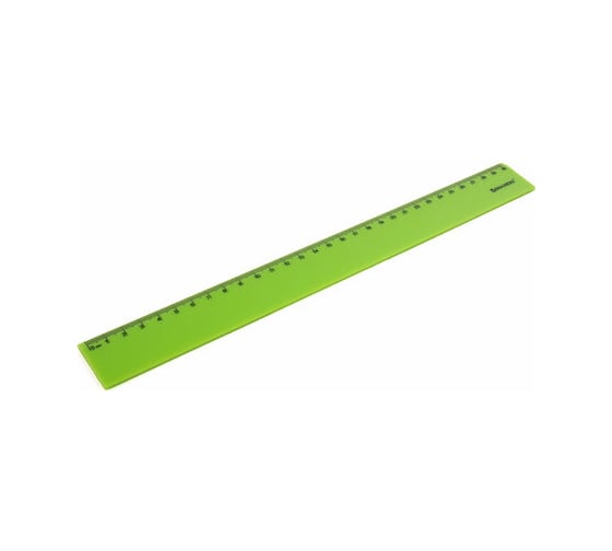 Пластиковая линейка BRAUBERG Neon 30 см, непрозрачная, ассорти 210751
