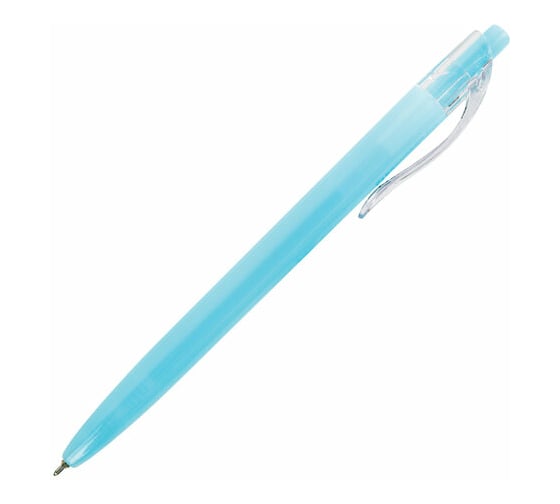 Автоматическая шариковая ручка BRAUBERG Pastel синяя, корпус ассорти, 0,7 мм, линия письма 0,35 мм 143456
