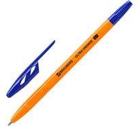 Шариковая ручка BRAUBERG Ultra Orange синяя, узел 0,7 мм, чернила Германия, наконечник Швейцария, 50 шт. 143562