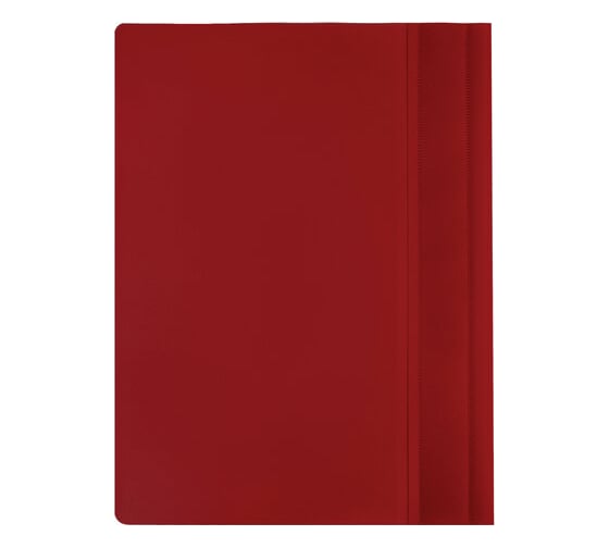 Пластиковый скоросшиватель малого формата BRAUBERG 160x22, 8 мм, А5, 130/180 мкм, красный 270460