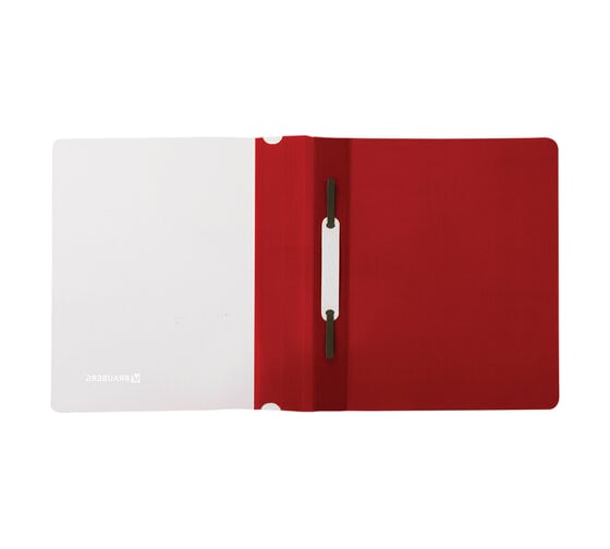 Пластиковый скоросшиватель малого формата BRAUBERG 160x22, 8 мм, А5, 130/180 мкм, красный 270460