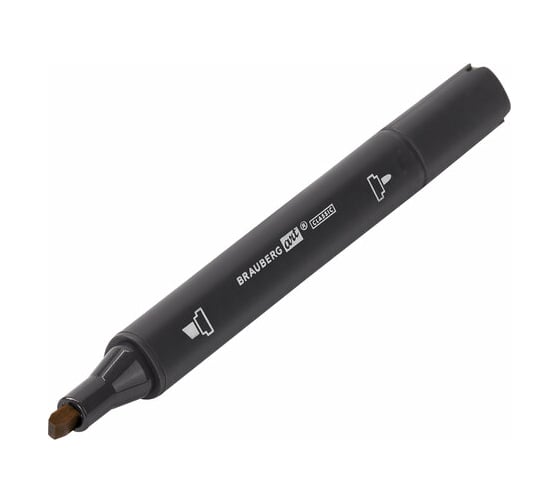 Двусторонний маркер для скетчинга BRAUBERG Art Classic 1-6 мм, желтый дынный Y315 151821