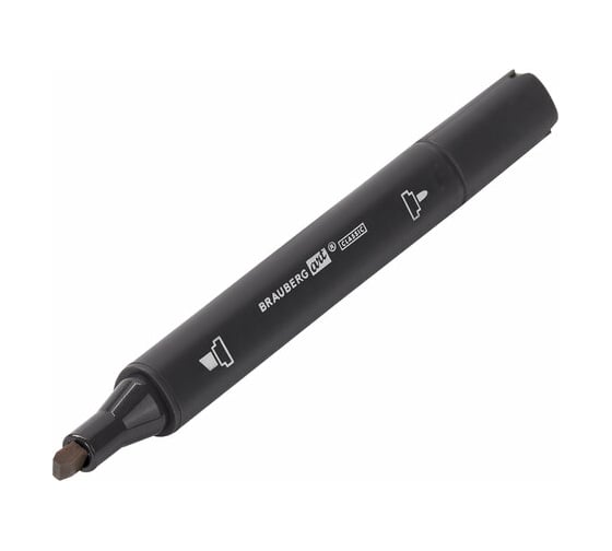 Двусторонний маркер для скетчинга BRAUBERG Art Classic 1-6 мм, теплый серый 1 WG01 151873