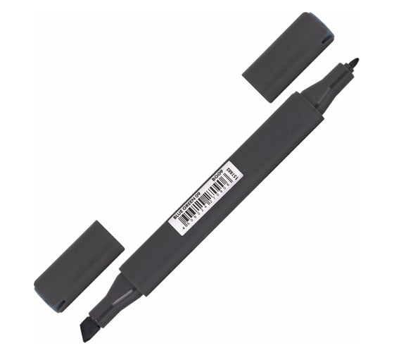 Двусторонний маркер для скетчинга BRAUBERG Art Classic 1-6 мм, серо-голубой 9 BG09 151882