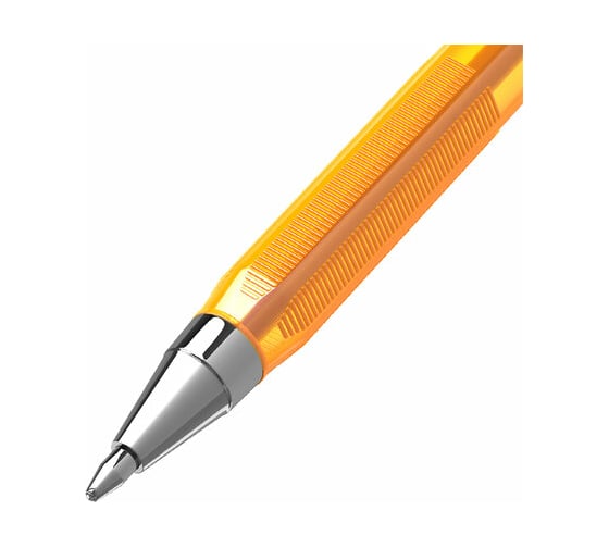 Шариковая ручка BRAUBERG M-500 Orange Tone синяя, корпус тонированный оранжевый, узел 0,7 мм, линия письма 0,35 мм 143451