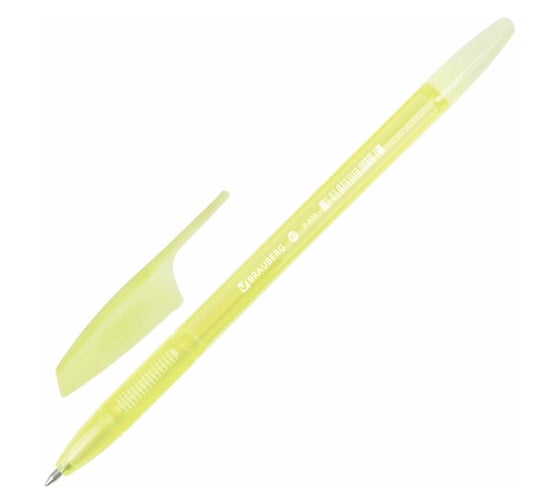 Шариковая ручка BRAUBERG X-333 Pastel синяя, корпус тонированованный ассорти, узел 0,7 мм, линия письма 0,35 мм 142830 1