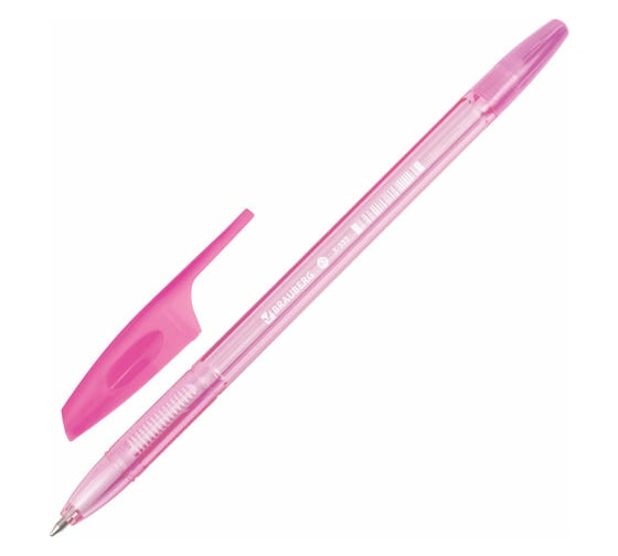 Шариковая ручка BRAUBERG X-333 Pastel синяя, корпус тонированованный ассорти, узел 0,7 мм, линия письма 0,35 мм 142830