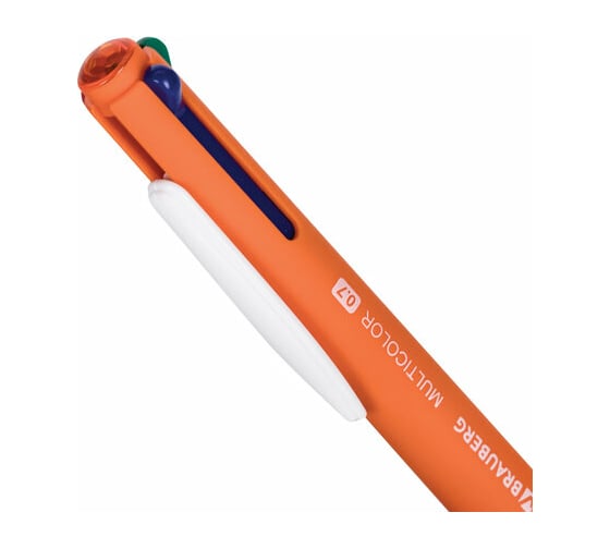 Автоматическая шариковая ручка BRAUBERG Multicolor 4 Цвета, корпус ассорти, 0,7 мм, линия 0,35 мм 143458