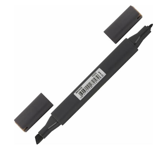 Двусторонний маркер для скетчинга BRAUBERG Art Classic 1-6 мм, бронзовый Y552 151849