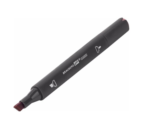 Двусторонний маркер для скетчинга BRAUBERG Art Classic 1-6 мм, темно-розовый R213 151785