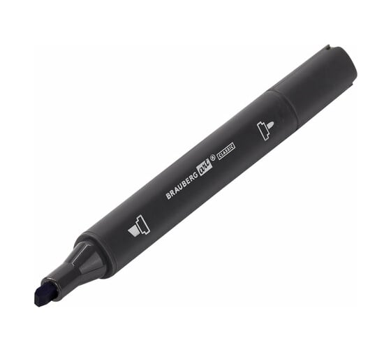 Двусторонний маркер для скетчинга BRAUBERG Art Classic 1-6 мм, холодный серый 4 CGII04 151832